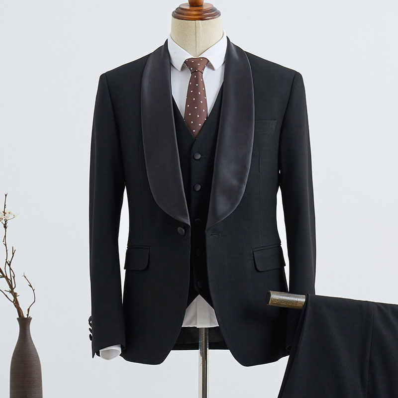 3 Pieces Slim Fit Custom Wedding Suit For Grooms 2