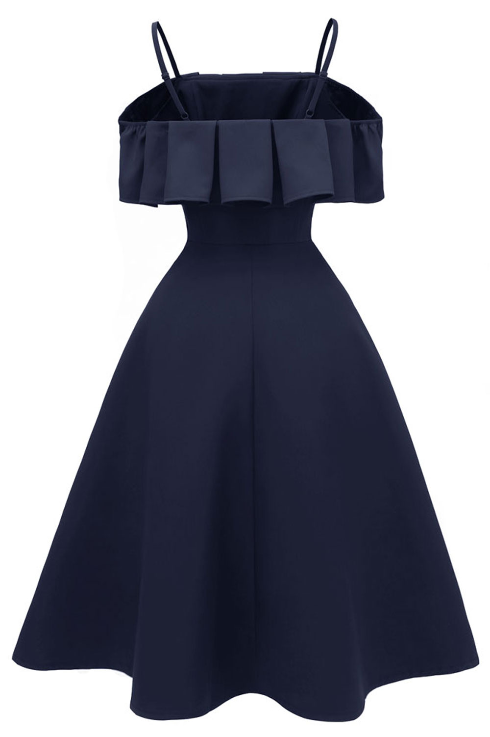 A-line Bateau Neck Short Sleeves Knee-length Satin Chiffon Party Dress 2