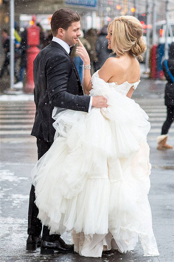 Mermaid Off-the-shoulder Sleeveless Cathedral Train Bridal Gown With Lace 5