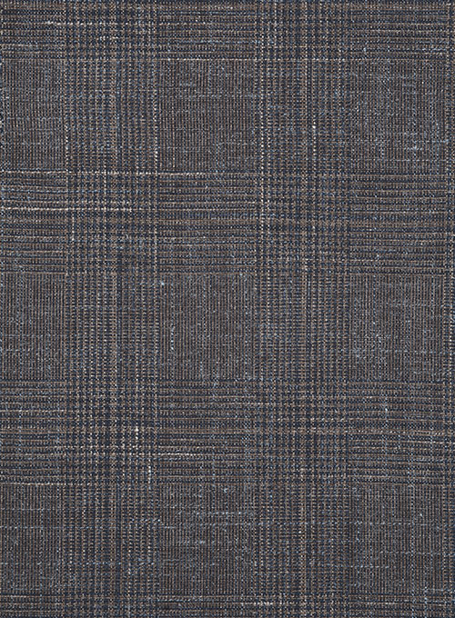 Dark Gray Linen  Tuxedo for Men 4