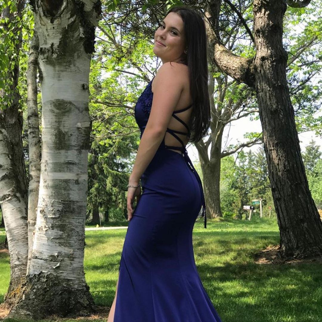 Mermaid Plunging Neckline Sleeveless Floor-length Stretch Satin Evening Dress With Beading 2