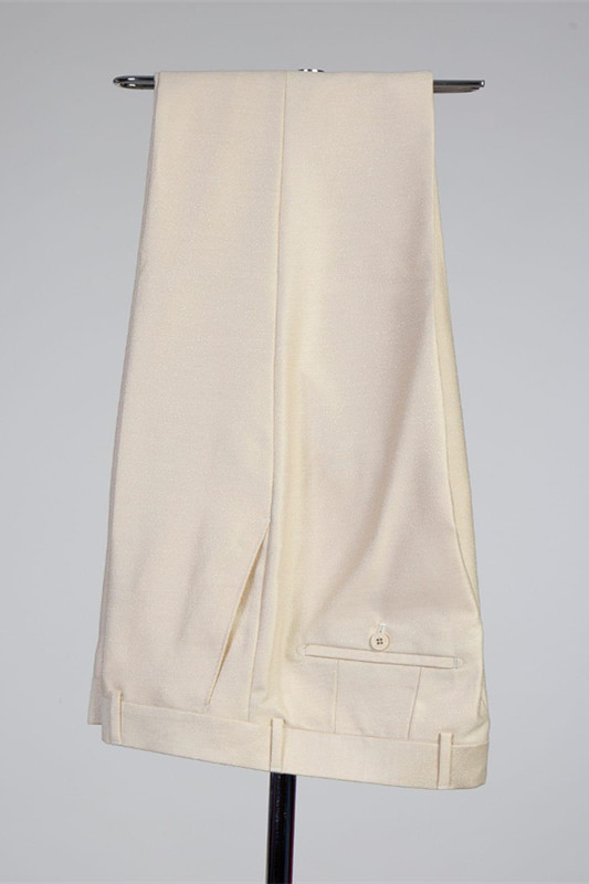 Peaked Lapel Double Breasted Bespoke Men Suit with  Design 3