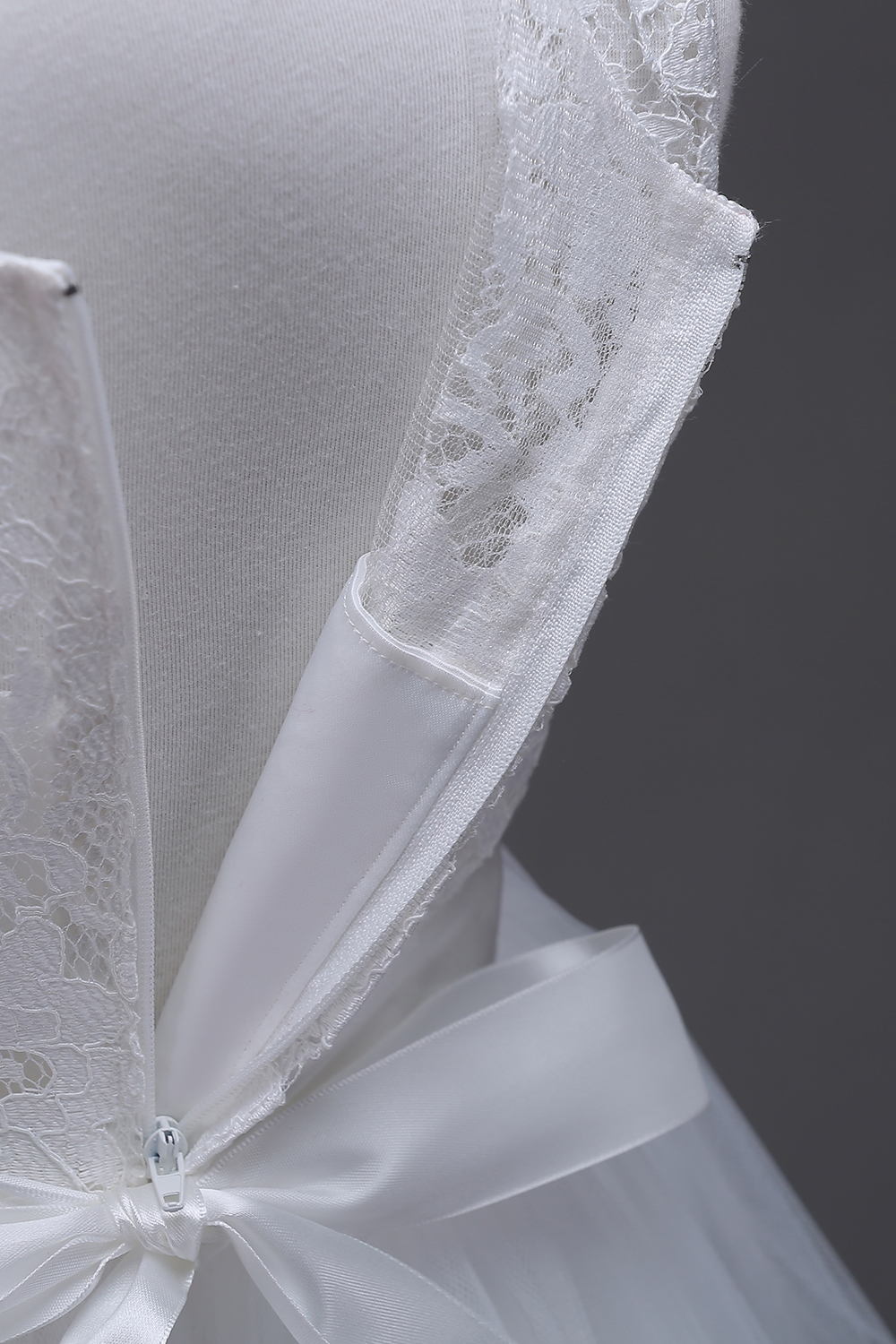 A-line Jewel Neck Sleeveless Floor-length Flower Girl Dress 7