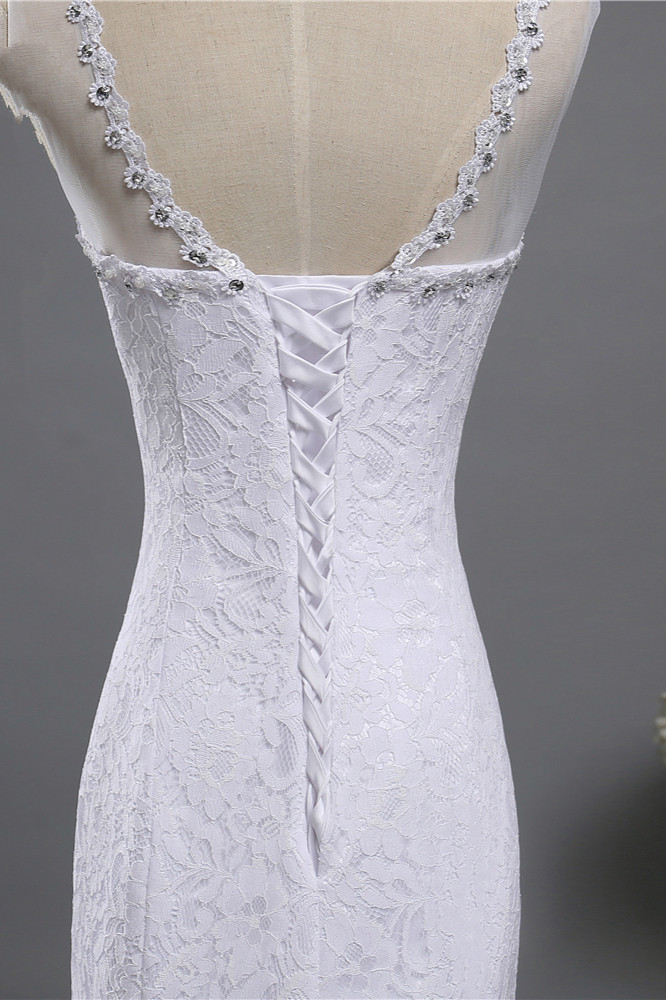 A-line Jewel Neck Sleeveless Floor-length Tulle Bridal Attire With Appliques 6