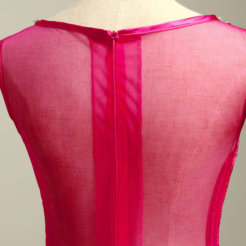 A-line Sleeveless Floor-length Tulle Formal Wear With Crystal 2