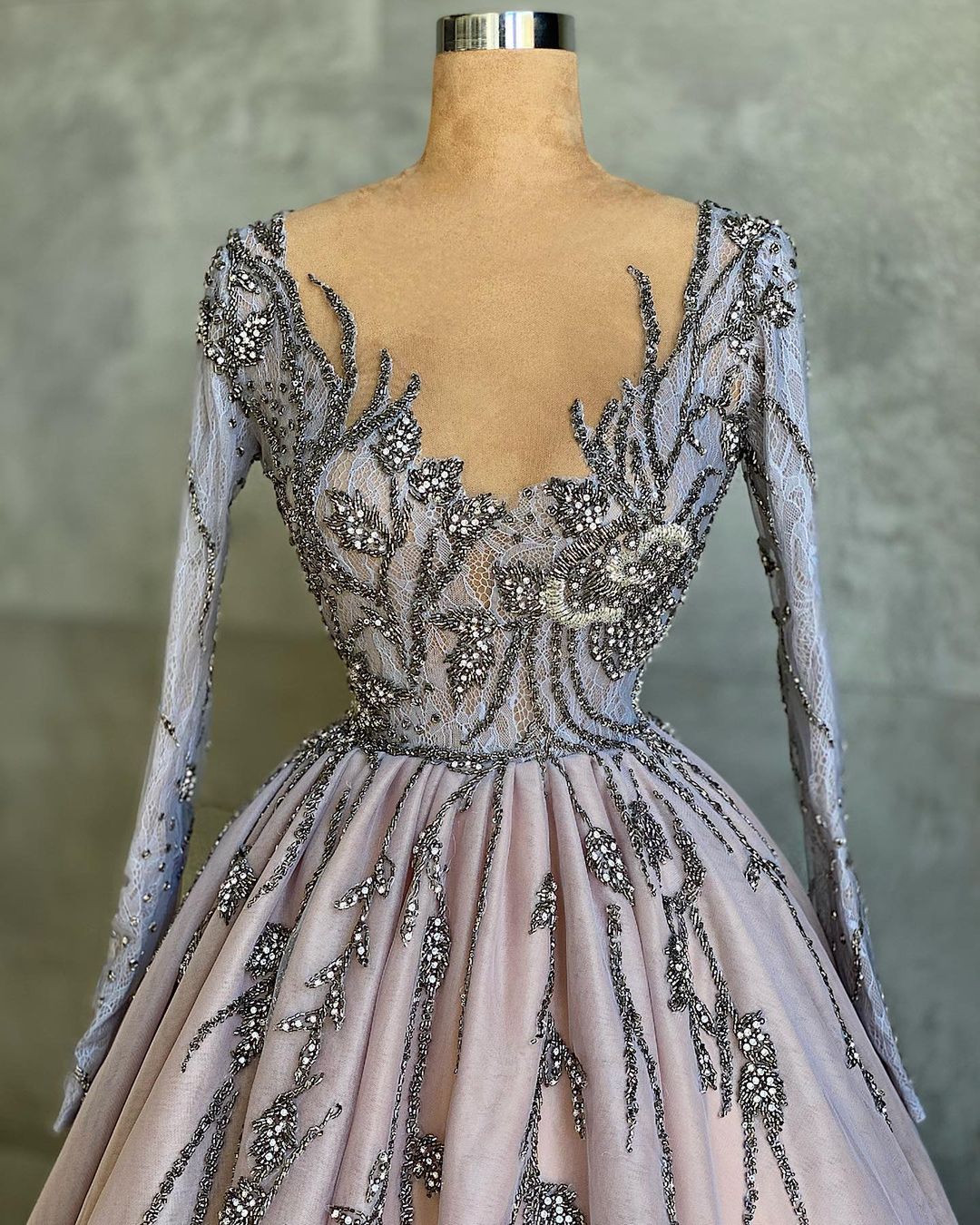 A-line One Shoulder Sleeveless Floor-length Tulle Formal Wear With Ruffles 3