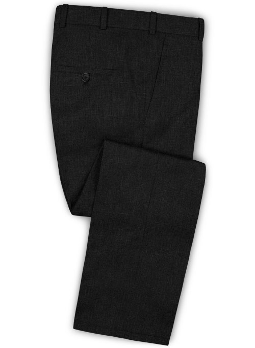 Black Linen Men Suits 3