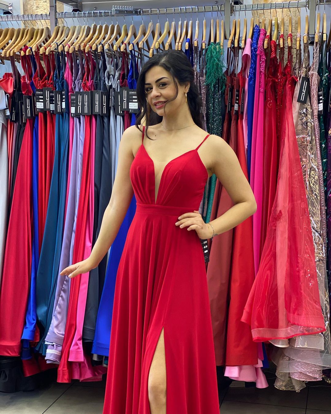 Column Spaghetti Straps Sleeveless Floor-length 100D Chiffon Cocktail Party Dress With Ruffles 4