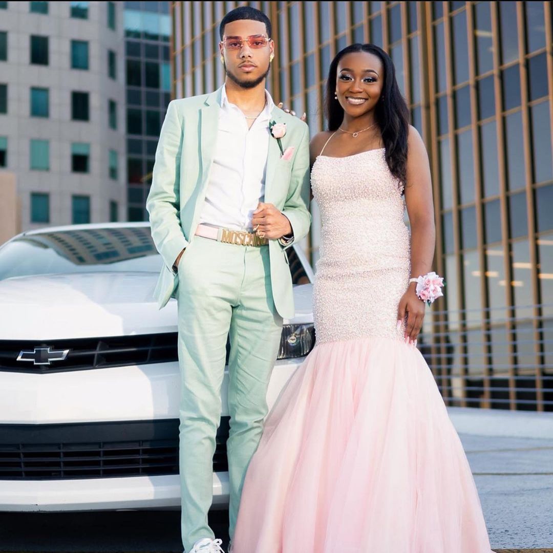 Mermaid Jewel Neck Sleeveless Sweep / Brush Train Tulle Evening Dress With Sequins 5