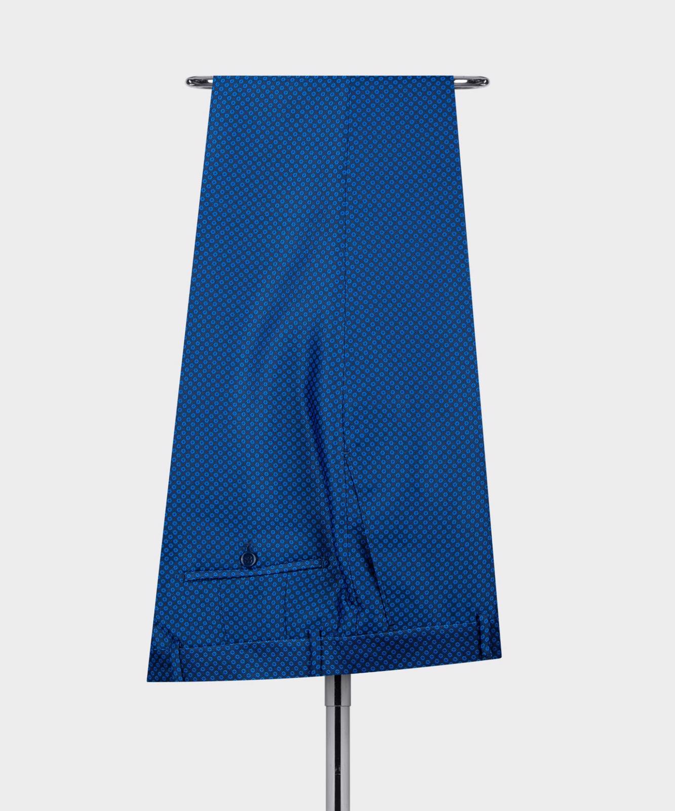 Royal Blue Shawl Lapel Double Breasted Best Fitted Men Suit 5