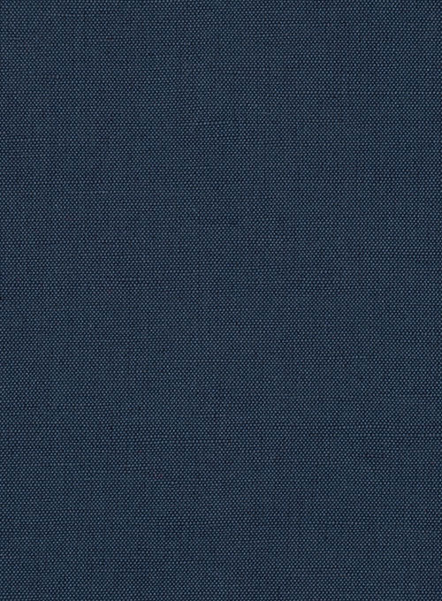 Dark Blue Linen Beach Wedding Tuxedos 4
