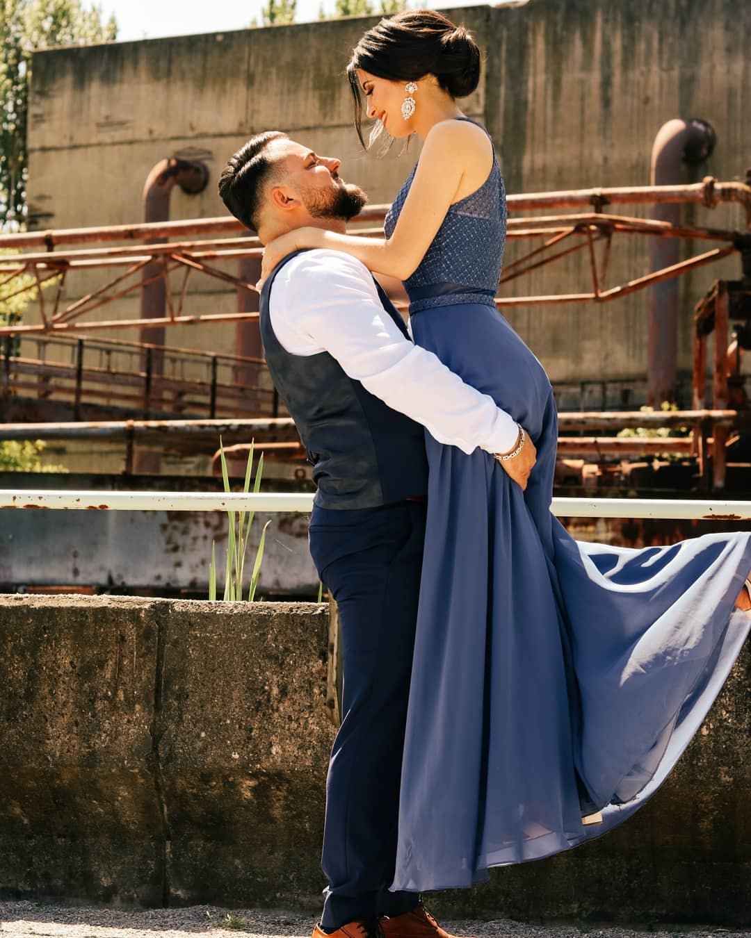 Column Jewel Neck Sleeveless Floor-length 100D Chiffon Evening Gown With Ruffles 4