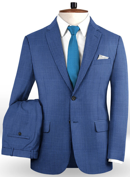 Royal Blue Slim Fit Two Pieces Groomsmen Suit 2