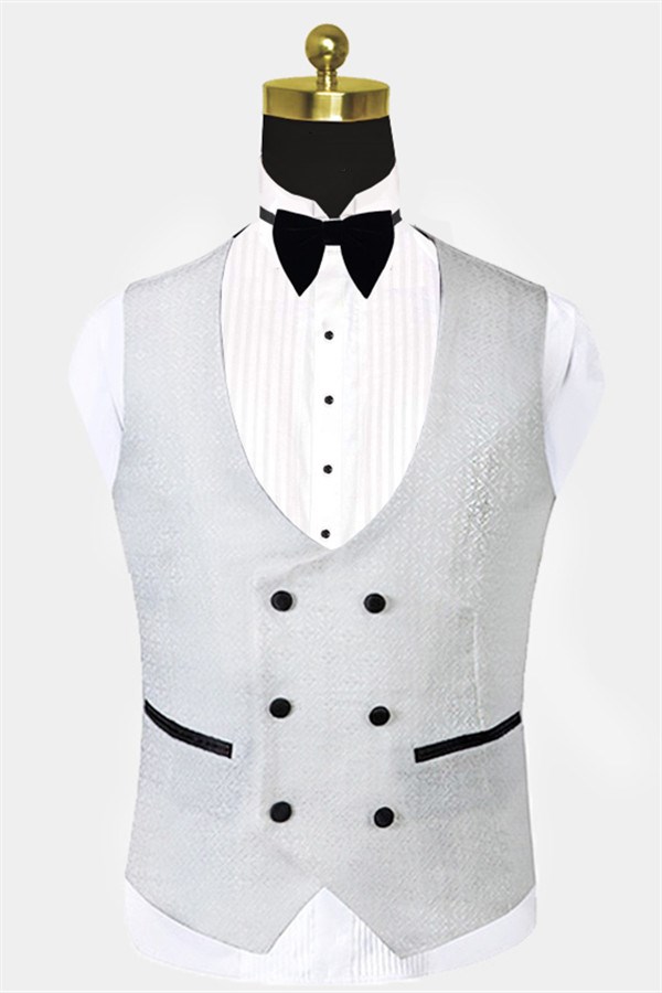 White  Dinner Tuxedo with Floral Print 2