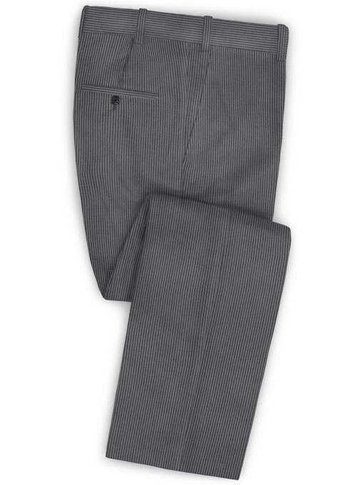 Grey Corduroy Men Suits 3