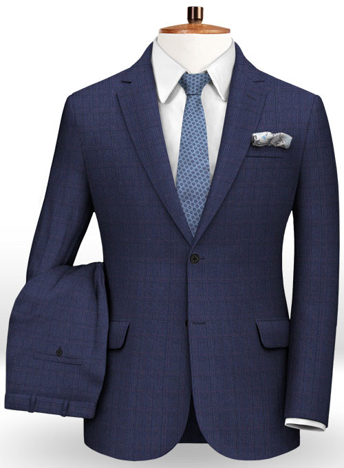 Navy Blue Formal Men Suits 2
