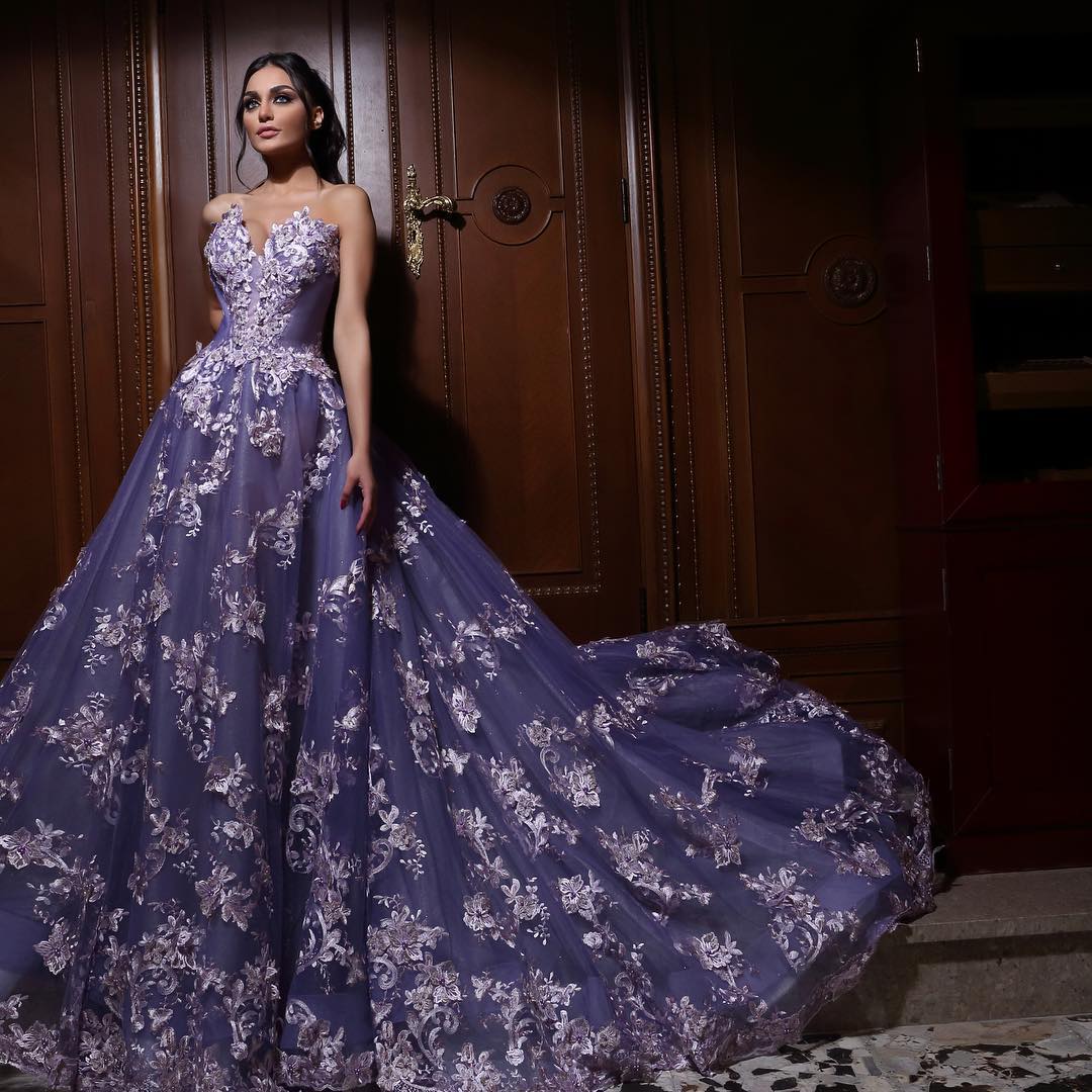 A-line Sweetheart Neck Sleeveless Floor-length Tulle Evening Dress With Ruffles 2