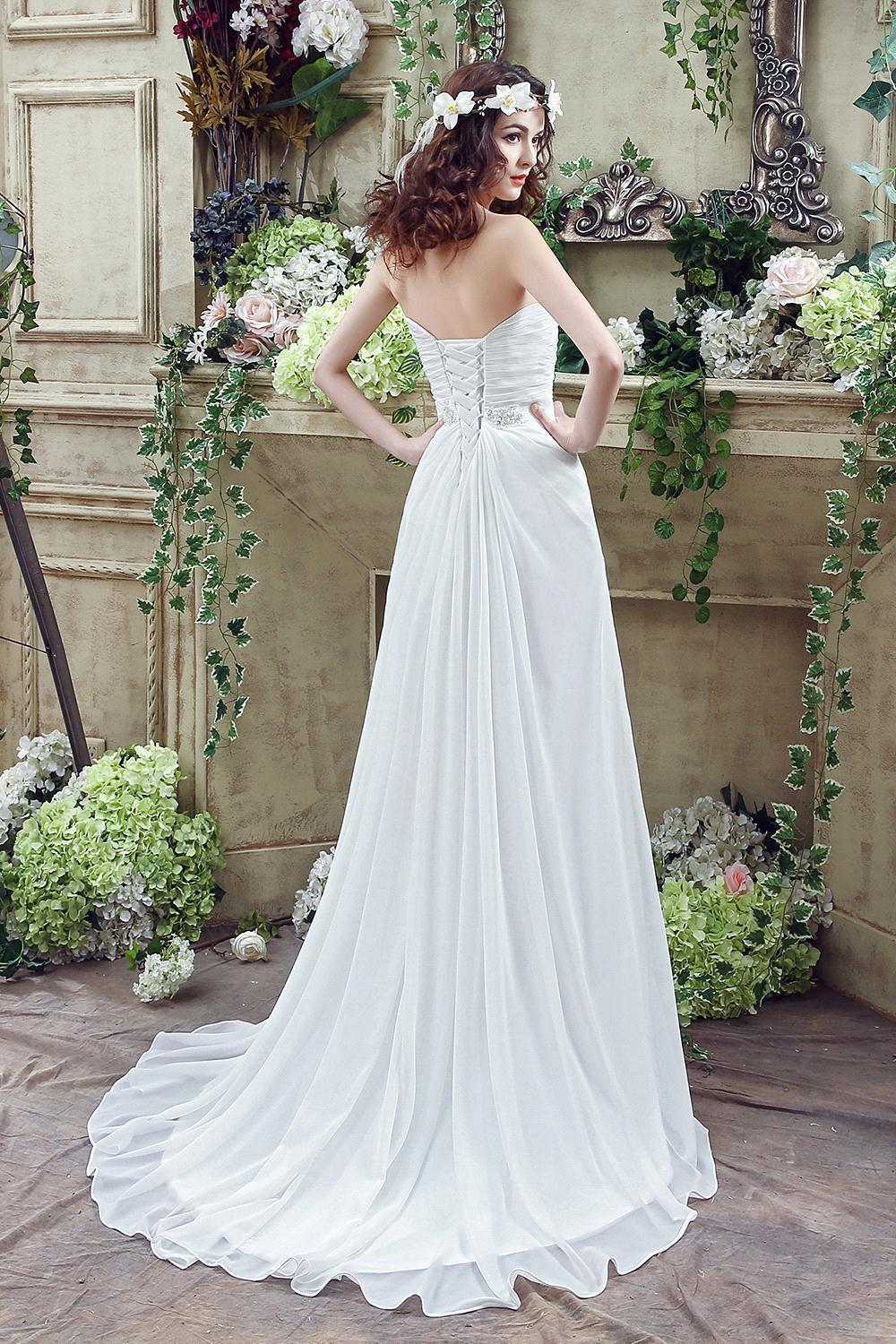 Mermaid Sweetheart Neck Sleeveless Court Train Lace Wedding Gown With Beading 4