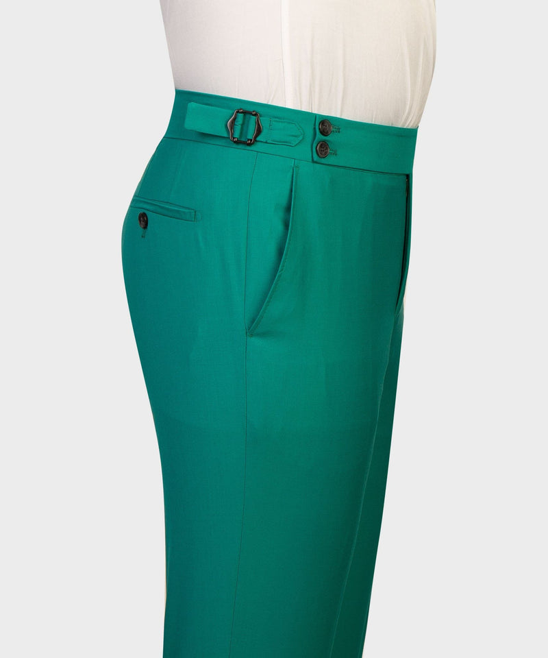 Green Peaked Lapel Prom Men Suit 5