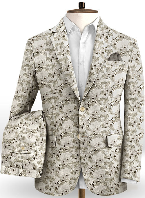 Flower Printed Men Suits 2