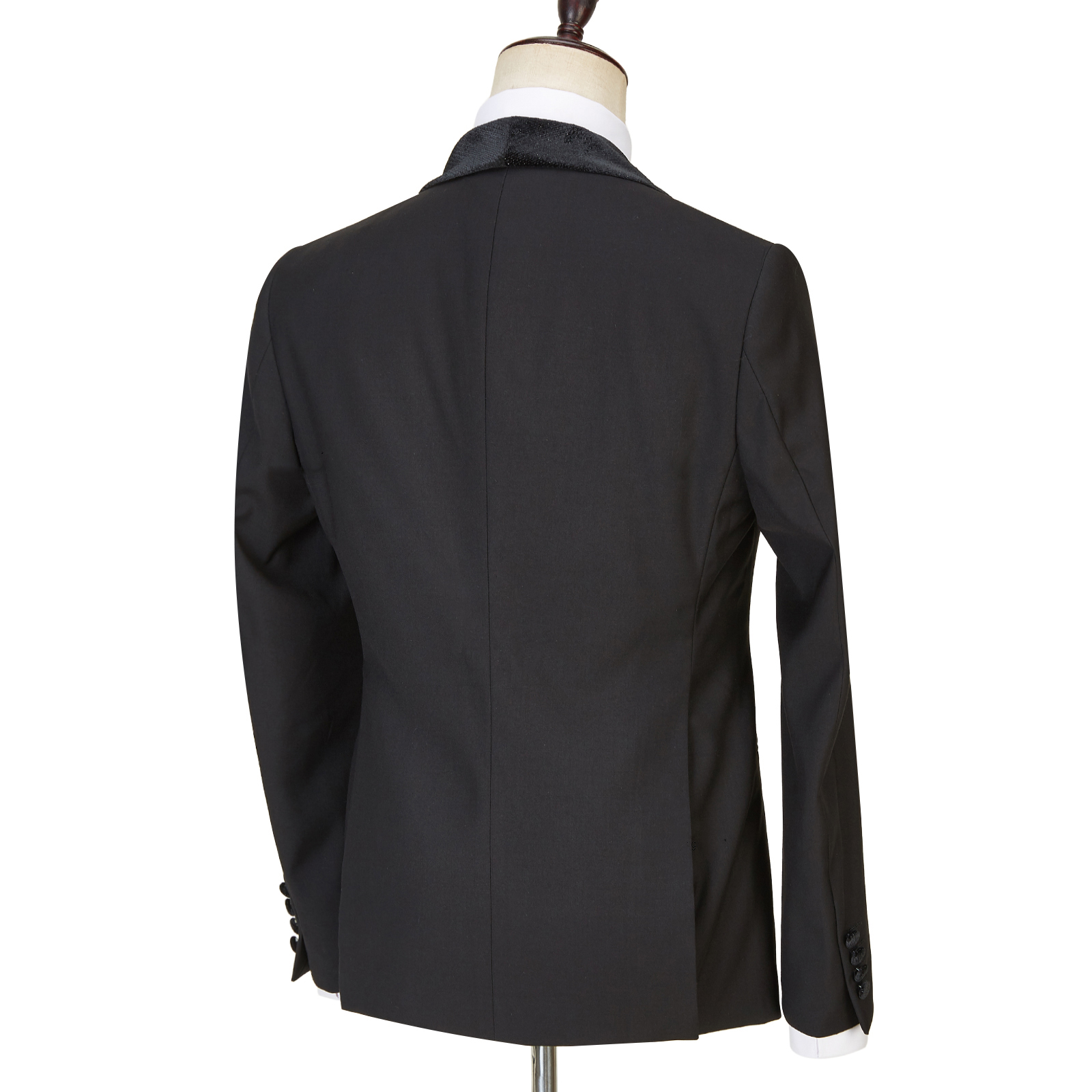 Black Sparkle Shawl Lapel Men Wedding Suit 2