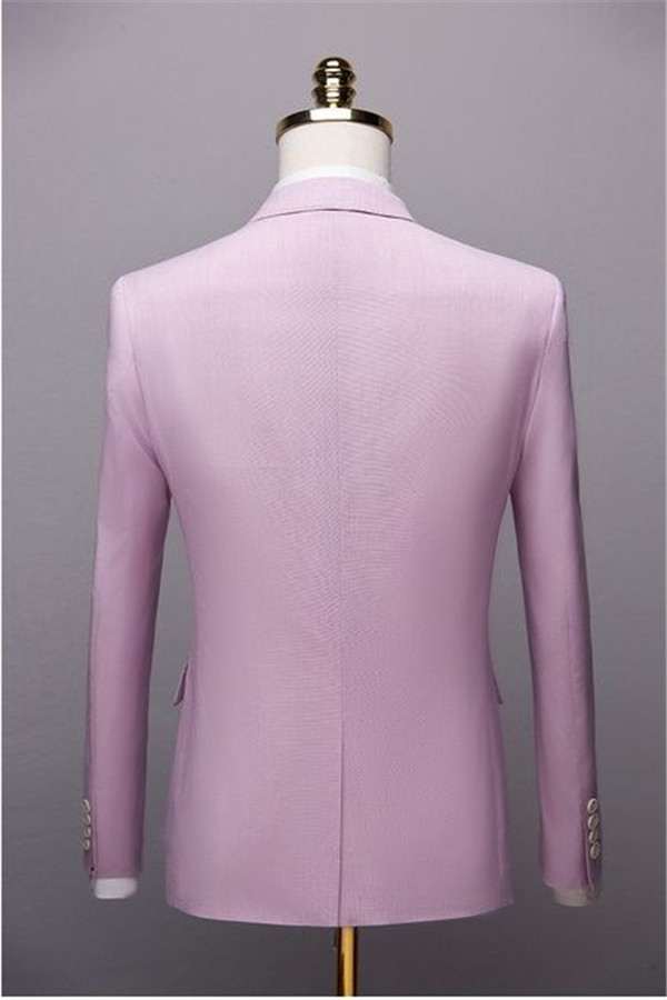 Pink 2-Piece Prom Suit for Men 2