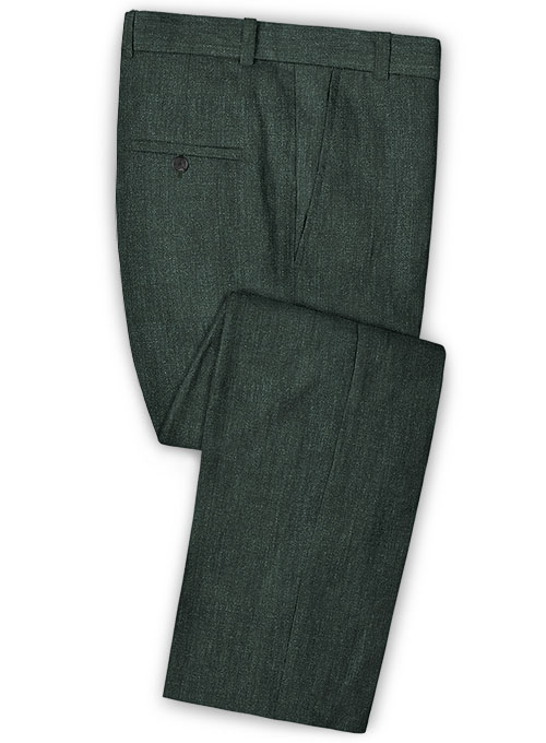 Green Linen Men Suit 3