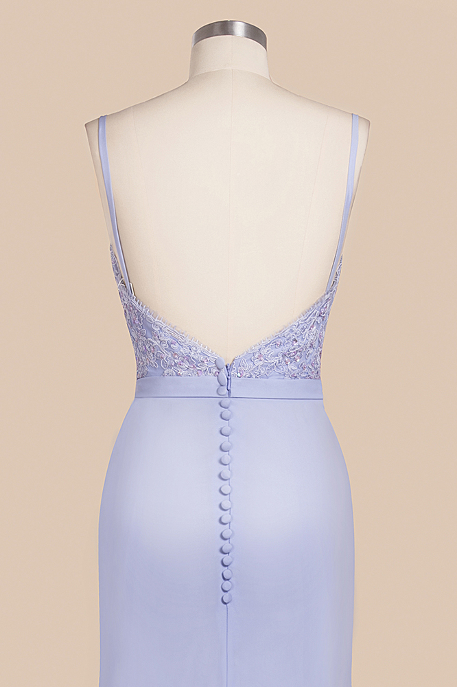 Mermaid Spaghetti Straps Sweetheart Neck Sleeveless Floor-length Elastic Silk-like Satin Bridesmaid Dress With Beading 8