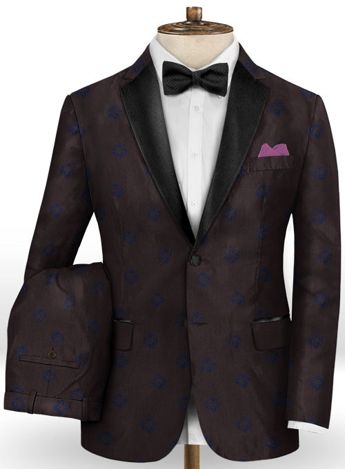 Dark Brown Slim Fit Men Suits Tuxedos 2
