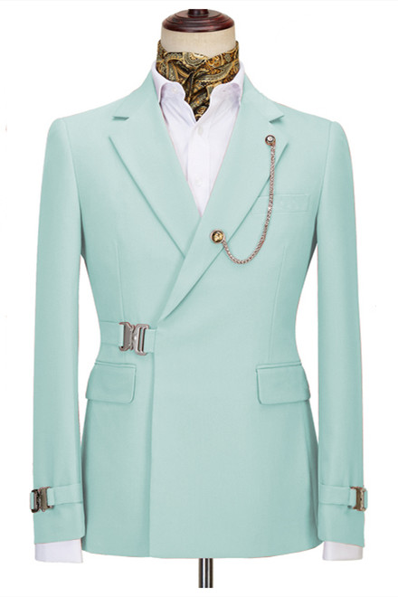 Mint Green Notched Lapel Two Pieces Business Suit with New Arrival Design 2