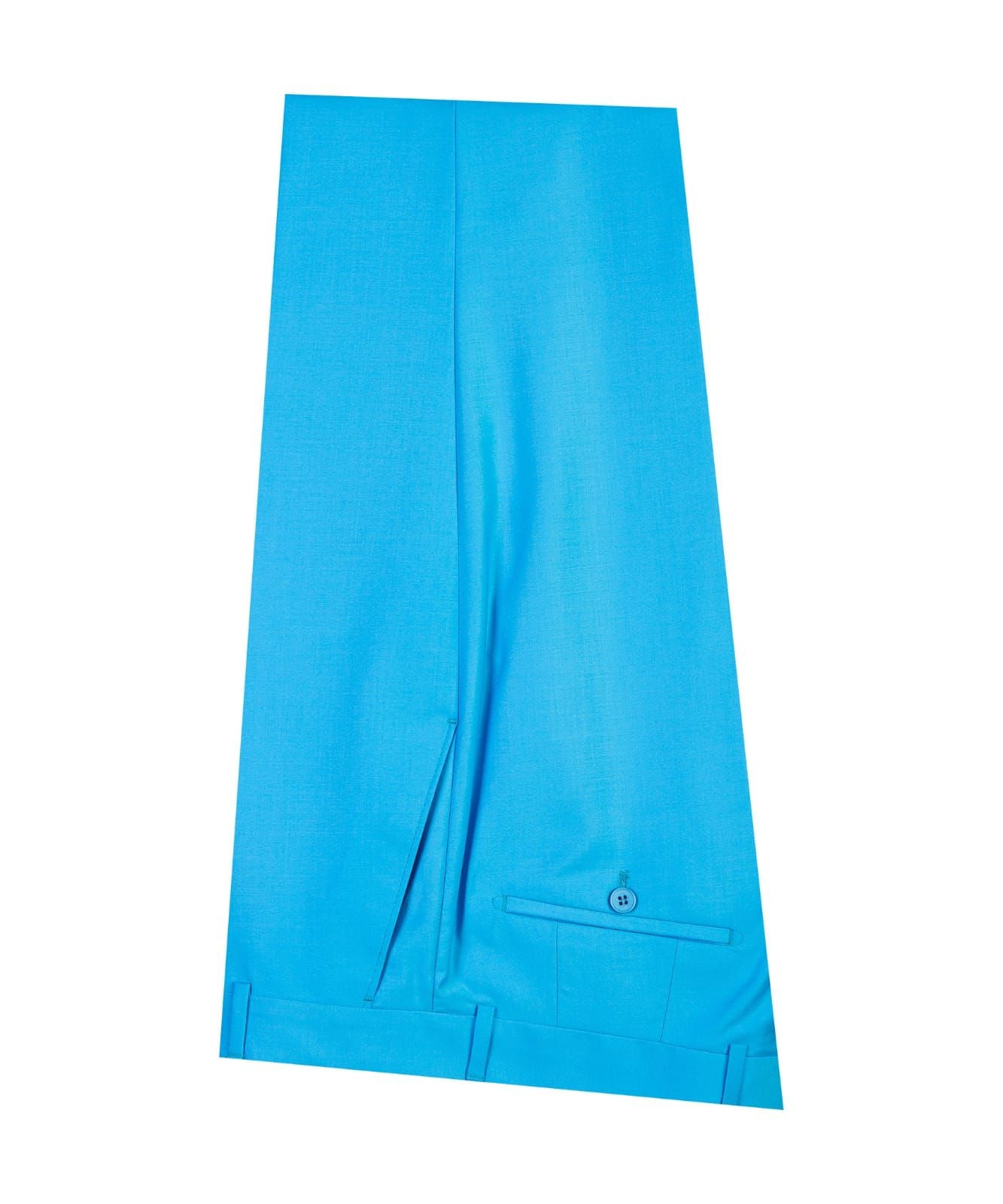 Light Blue Slim Fit Two Pieces Men Suit with Peaked Lapel 5