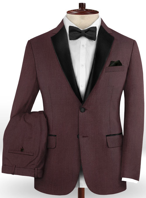 Burgundy Business Men Suits 2