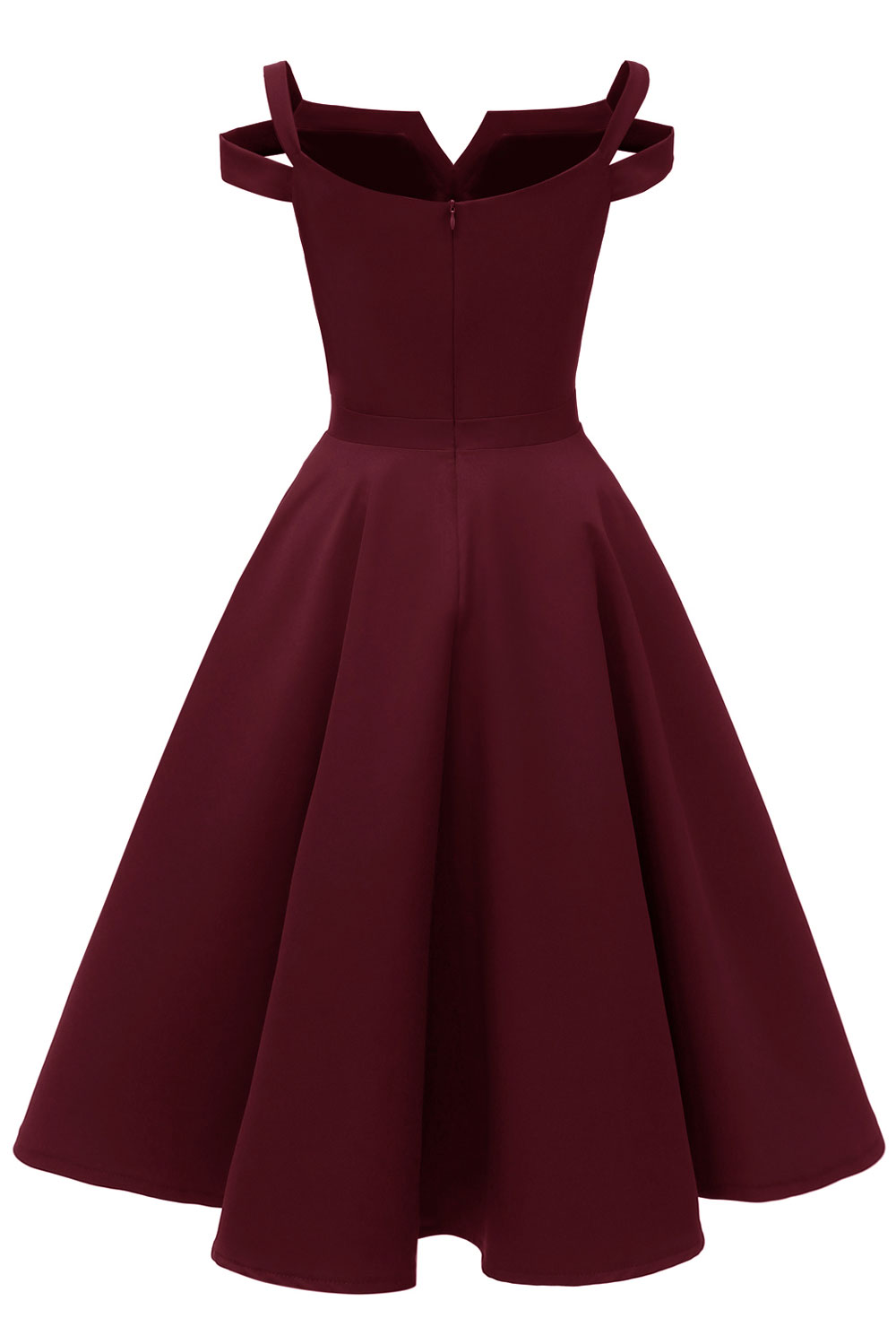 A-line Knee-length Satin Chiffon Party Dress 6