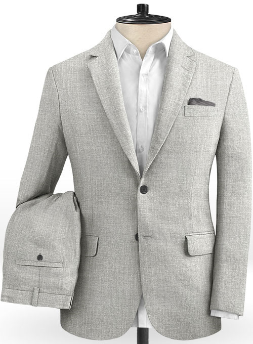 Silver Notched Lapel Men Suits 2