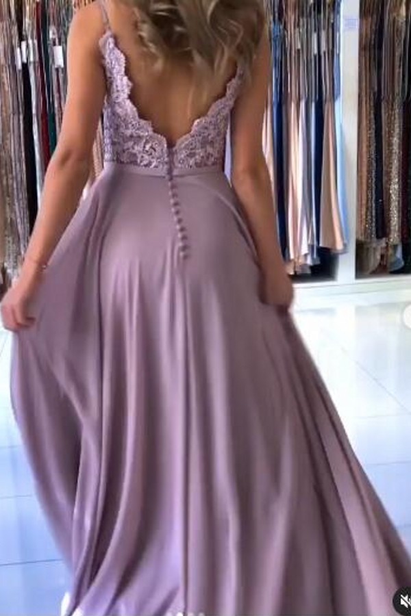 Spaghetti Straps Straps Sleeveless Floor-length 100D Chiffon Evening Dress With Ruffles 3