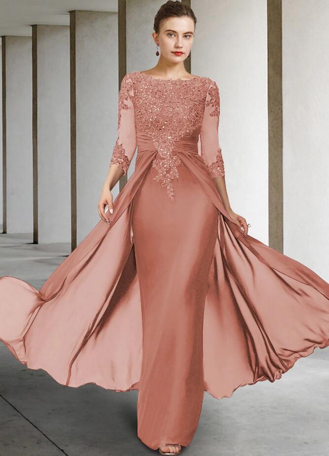 Mermaid Mother of the Bride Dress with Lace Appliques 6