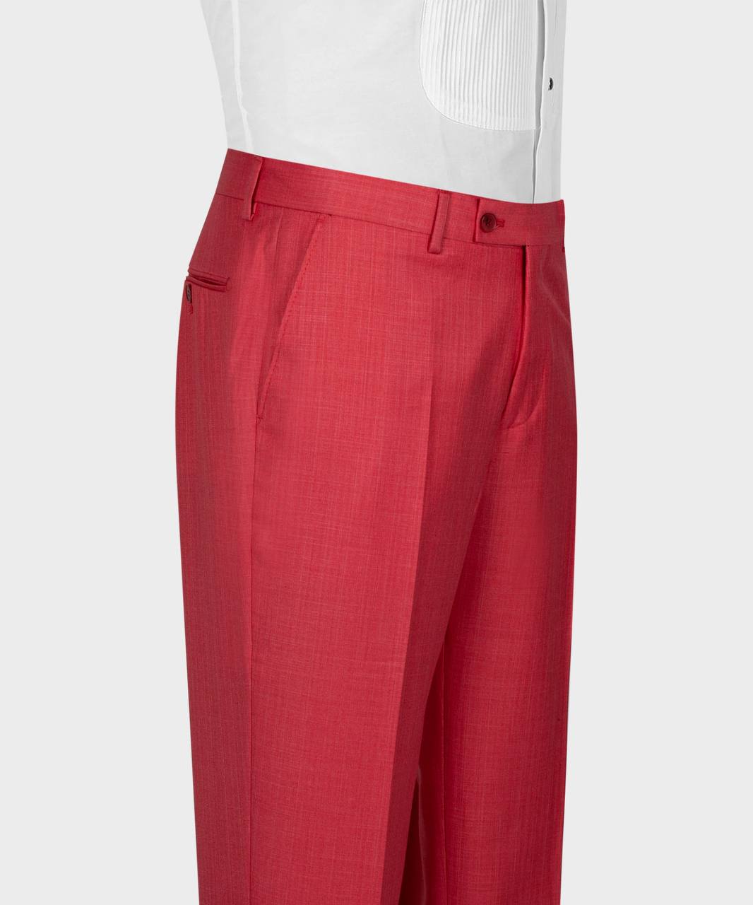 Red Peaked Lapel Business Men Suit 5