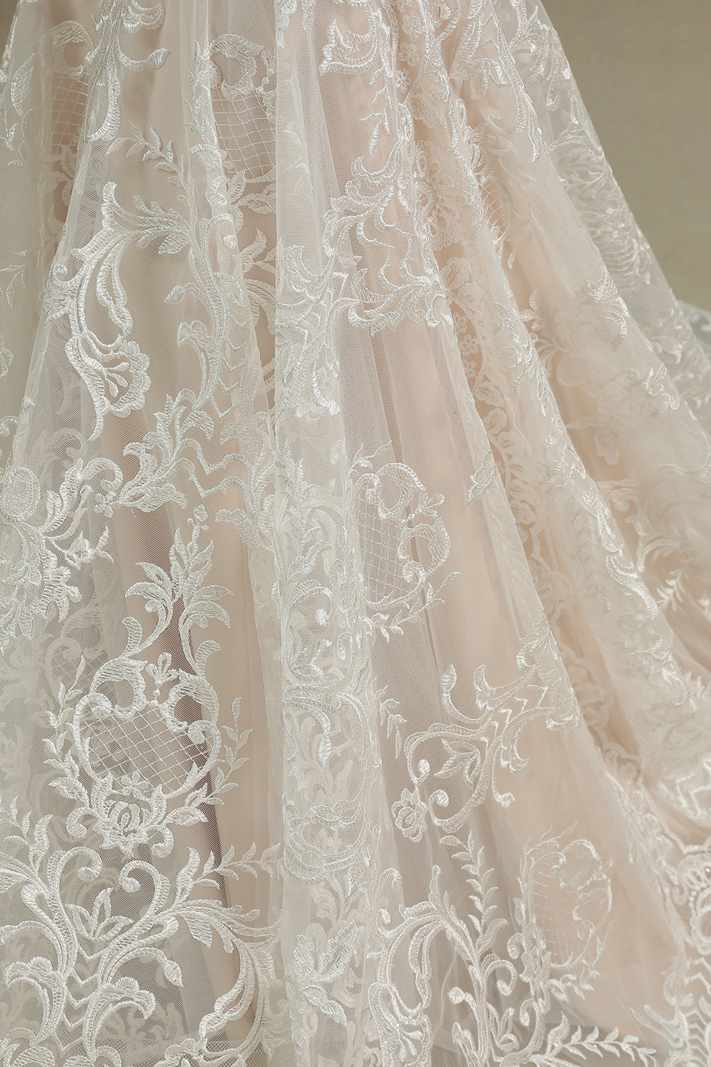 Mermaid Jewel Neck Sleeveless Cathedral Train Lace Wedding Gown With Crystal 6