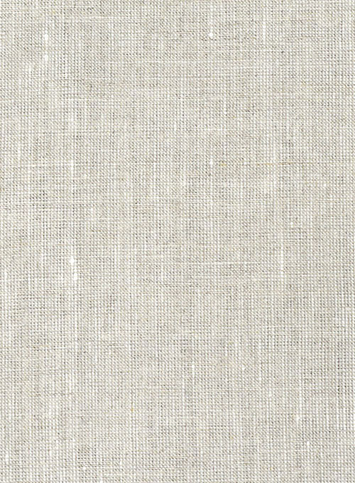 Ivory Linen Wedding Men Suits 4