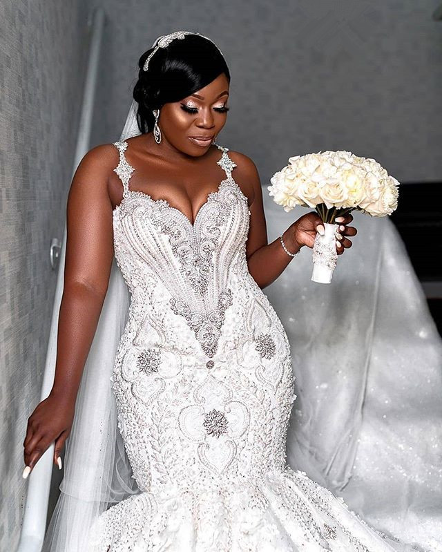Mermaid Sweetheart Neck Sleeveless Sweep / Brush Train Bridal Attire With Beading 2