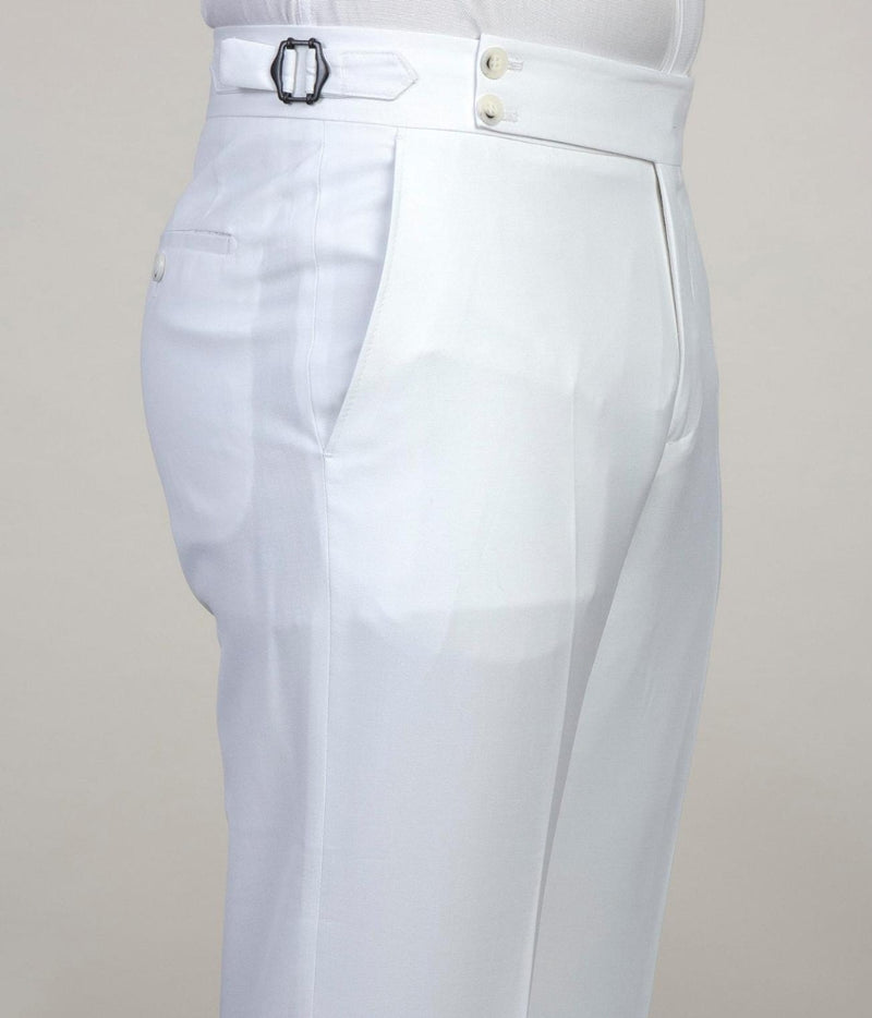 White Peaked Lapel Business Men Suit 6
