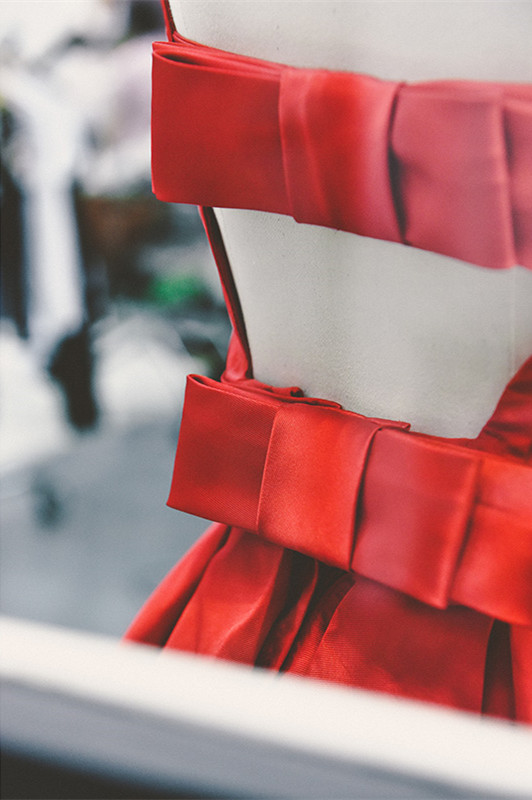 A-line Straps Sleeveless Knee-length Satin Cocktail Party Dress 3