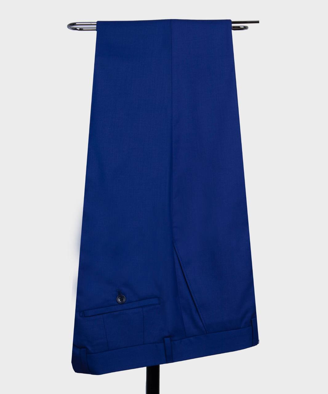 Royal Blue Double Breasted Close Fitting Men Suit 5