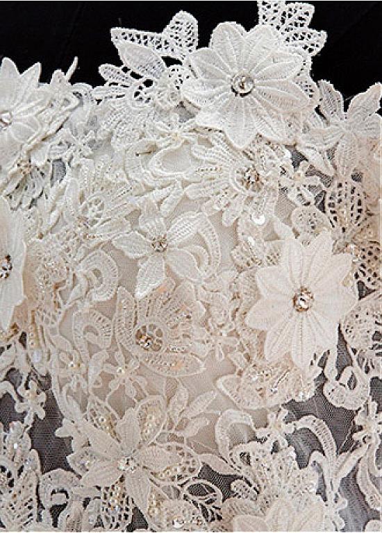A-line Off-the-shoulder Sleeveless Mini Organza Wedding Dress With Appliques 3