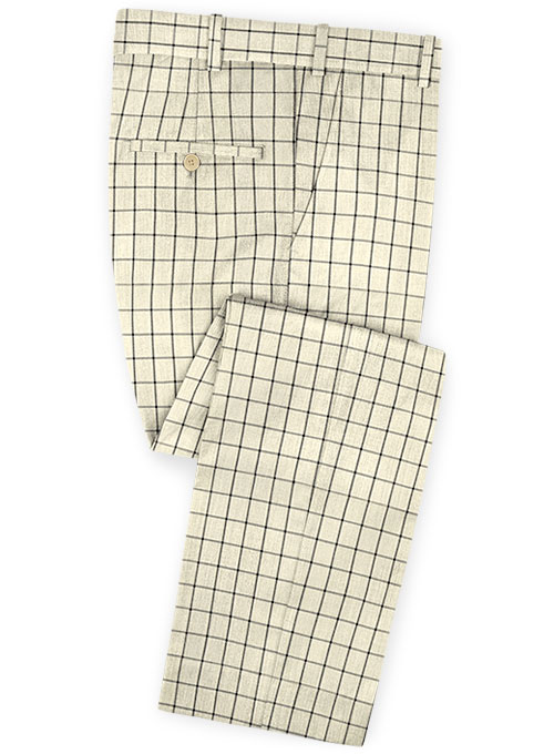 Champagne Plaid Men Suits 3