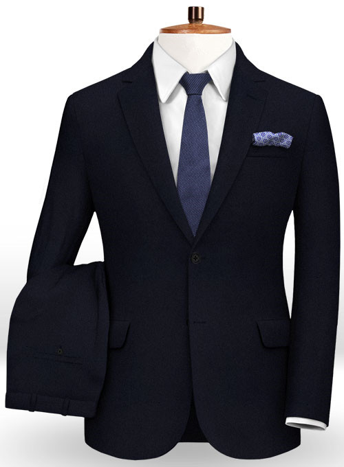 Dark Blue Notch Lapel Men Suits 2
