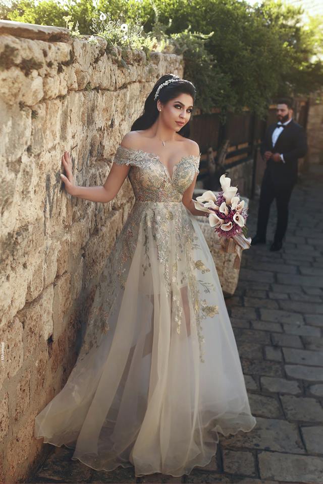 A-line Sweetheart Neck Floor-length Tulle Evening Dress With Appliques 2