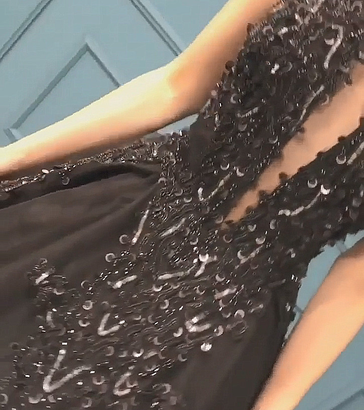 Ball Gown High Neck Sleeveless Court Train Tulle Evening Dress With Beading 4