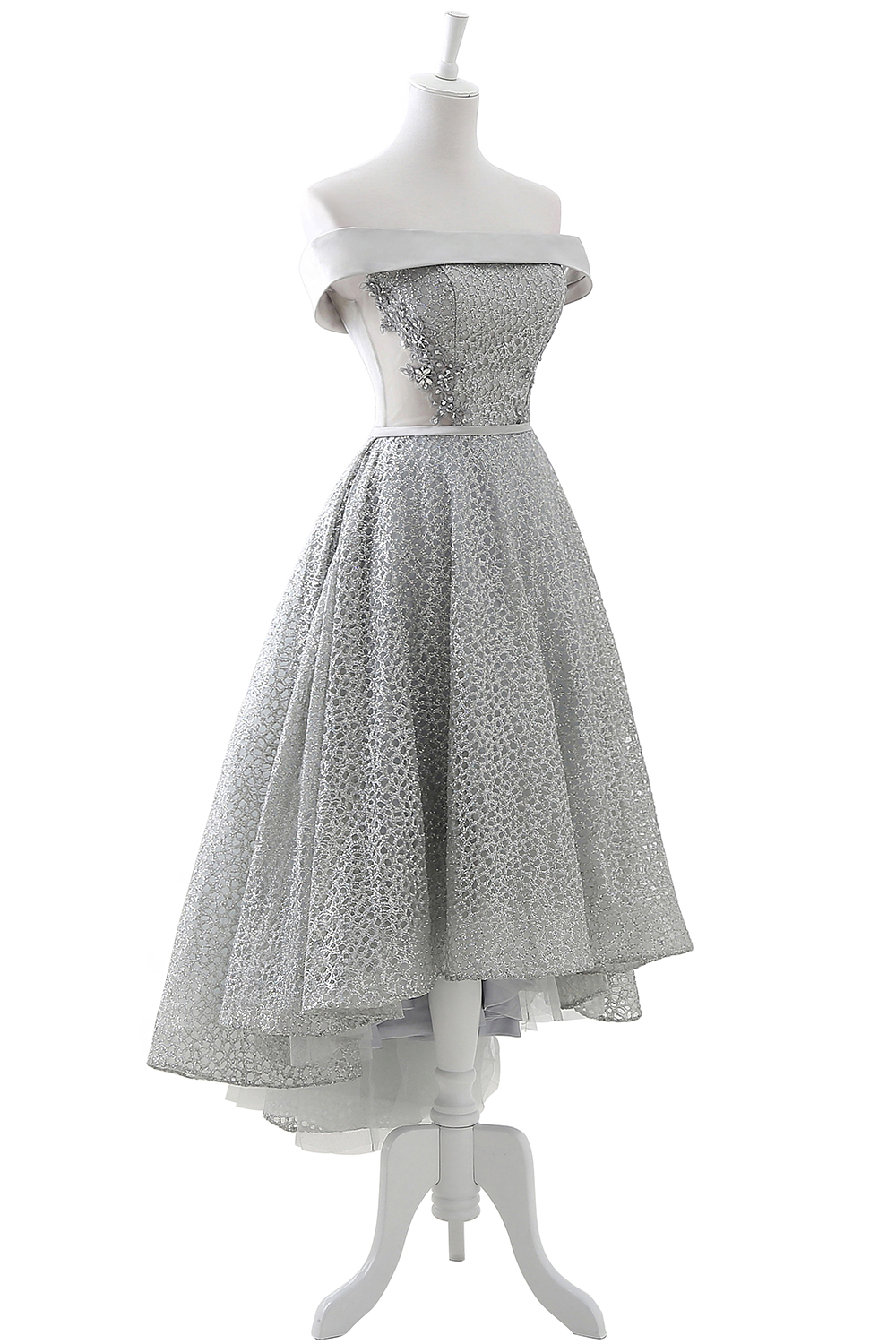 A-line Sequins Homecoming Dress with Beading 4