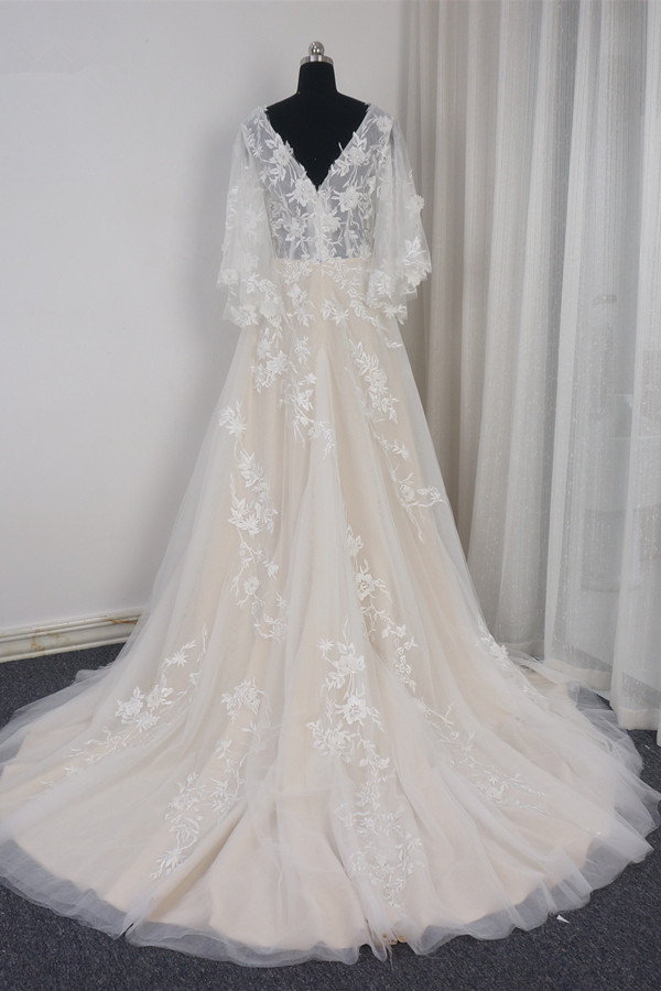 Mermaid Off-the-shoulder Sweetheart Neck Sleeveless Floor-length Tulle Bridal Gown With Appliques 2